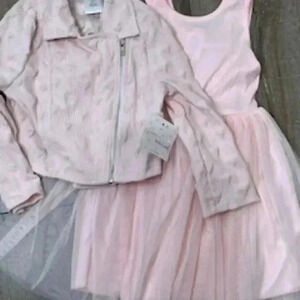 NEW Love‎ To Be Loved Pink Dress And Jacket 2 pieces Girls Sz 4 NWT